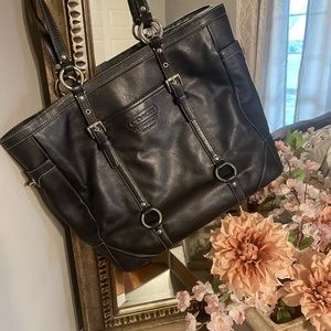 Coach leather tote